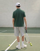 Peanuts Regular Fit 100% Cotton Solid Polo Collar T-Shirts - Green