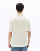 Regular Fit Poly-Viscose Textured Spread collar Shirts
