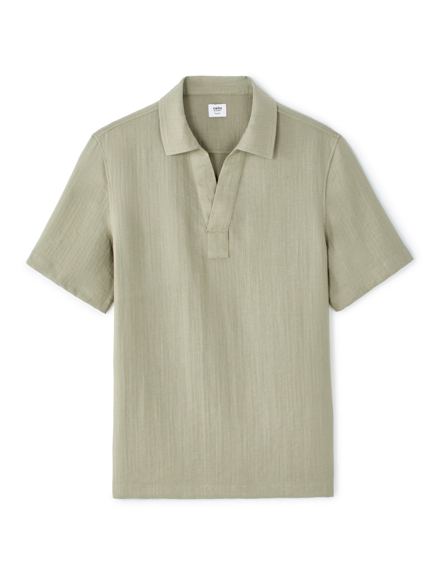 Regular Fit Poly-Viscose Textured Spread collar Shirts