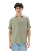 Regular Fit Poly-Viscose Textured Spread collar Shirts