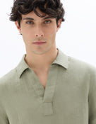 Regular Fit Poly-Viscose Textured Spread collar Shirts