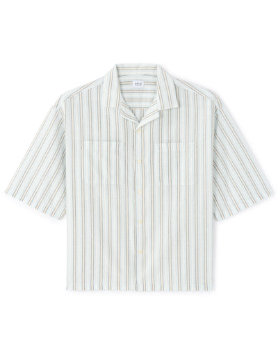 Celio Stripes  Cotton Blue Shirt