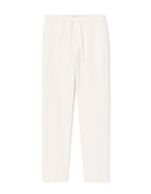 Celio Men White Solid Relaxed Fit Cotton Trousers