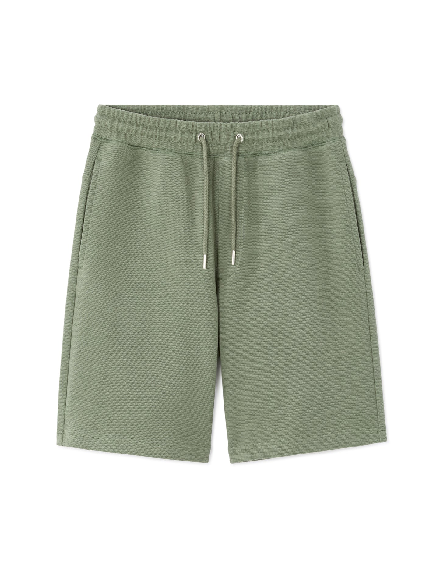 Regular Fit Cotton Blend Shorts - Green