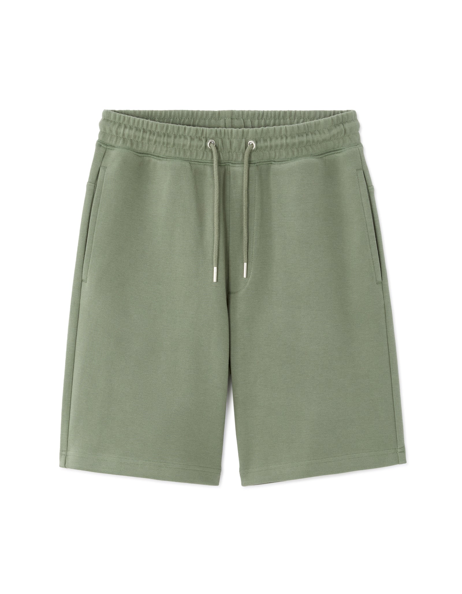 Regular Fit Cotton Blend Shorts - Green