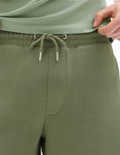 Regular Fit Cotton Blend Shorts - Green
