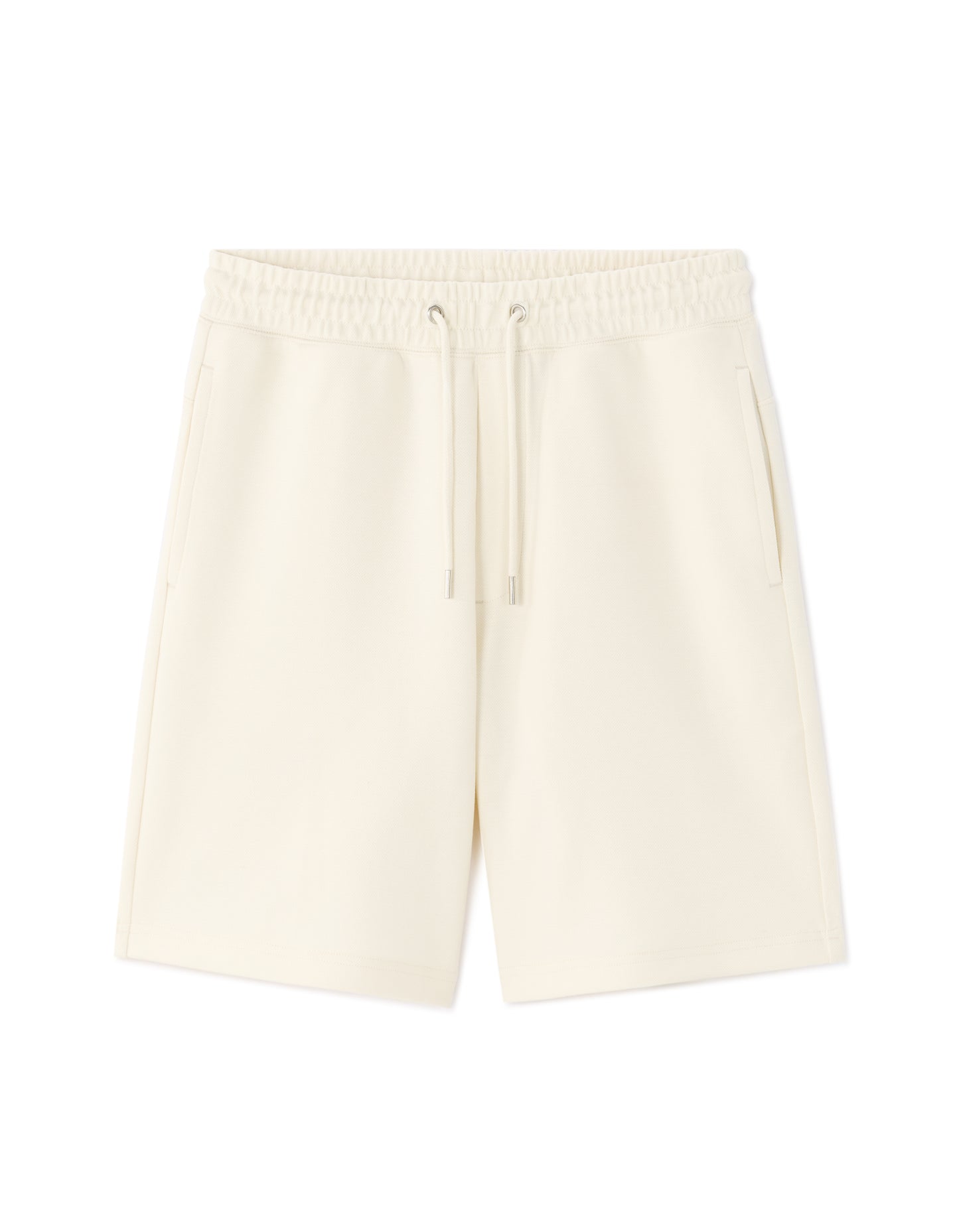 Regular Fit Cotton Blend Shorts - Beige