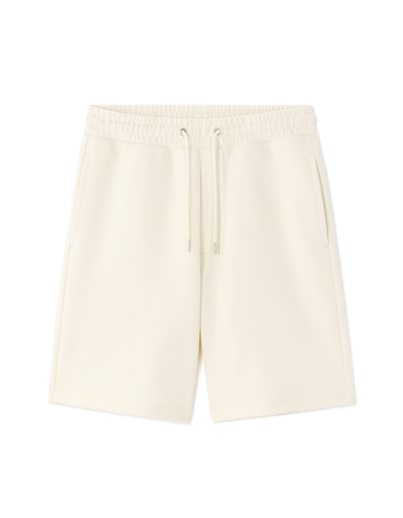 Regular Fit Cotton Blend Shorts - Beige
