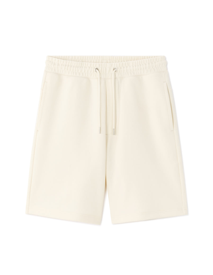 Regular Fit Cotton Blend Shorts - Beige