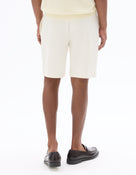 Regular Fit Cotton Blend Shorts - Beige
