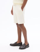 Regular Fit Cotton Blend Shorts - Beige
