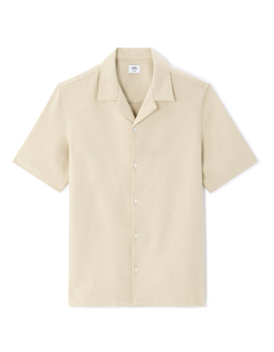 Celio Solid  Cotton Beige Shirt