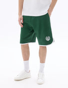 Peanuts Regular Fit 100% Cotton Solid Shorts - Green