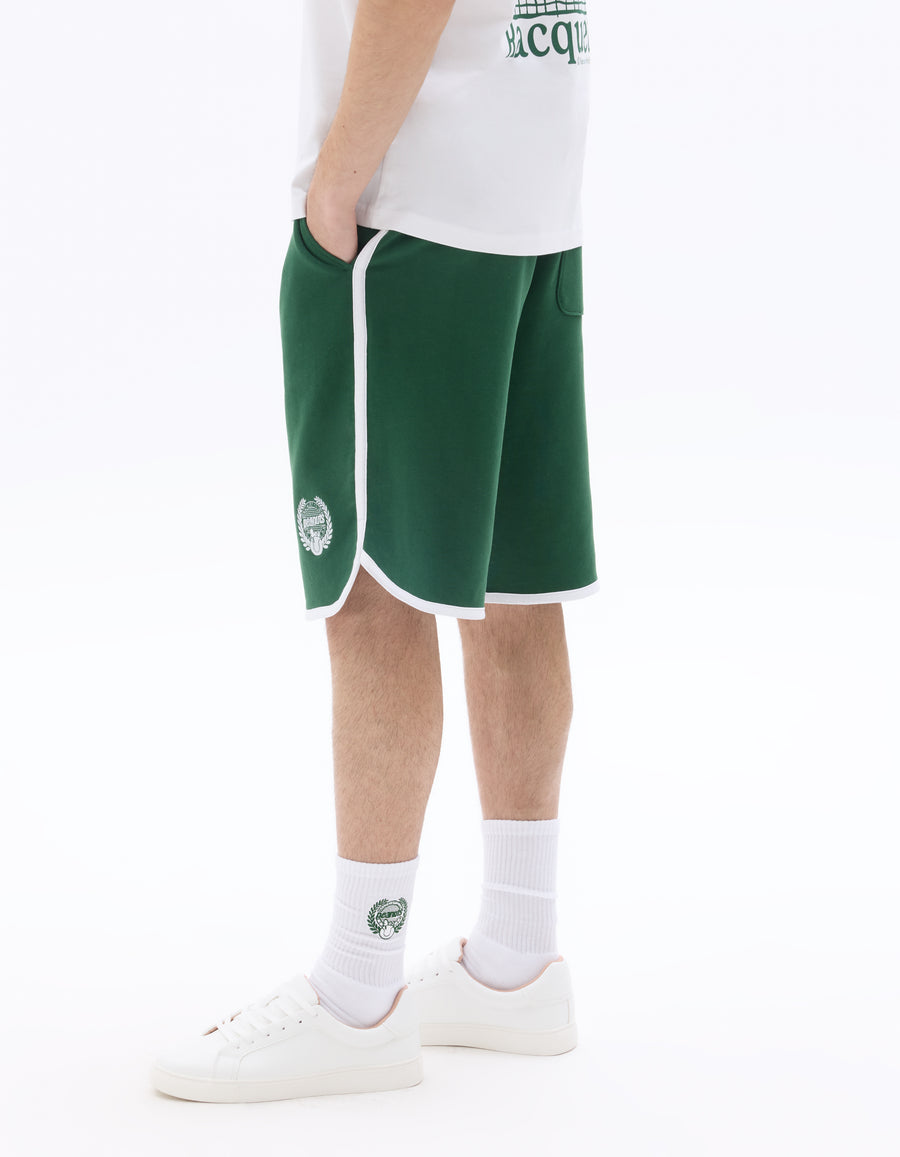 Peanuts Regular Fit 100% Cotton Solid Shorts - Green