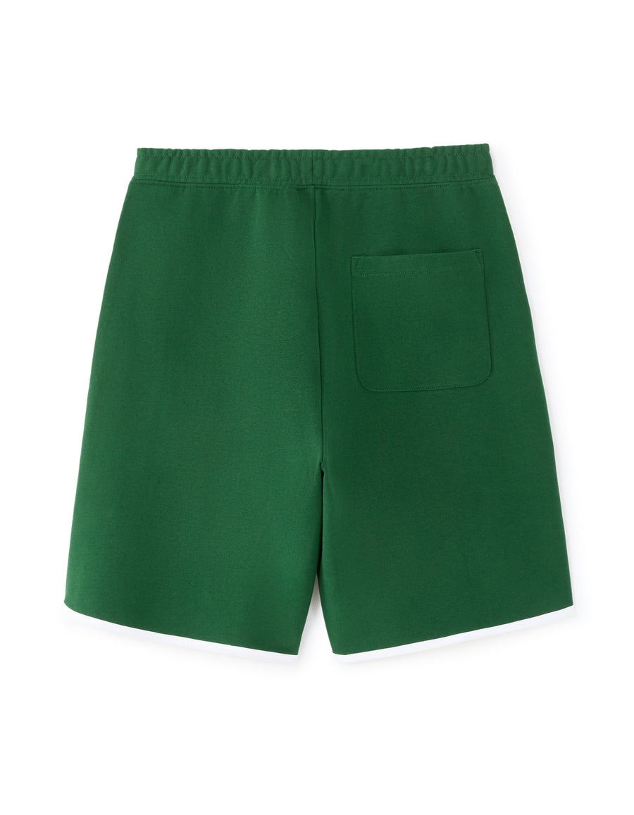 Peanuts Regular Fit 100% Cotton Solid Shorts - Green
