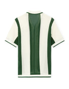 Peanuts Regular Fit 100% Cotton Stripes Cuban Collar Shirts - White