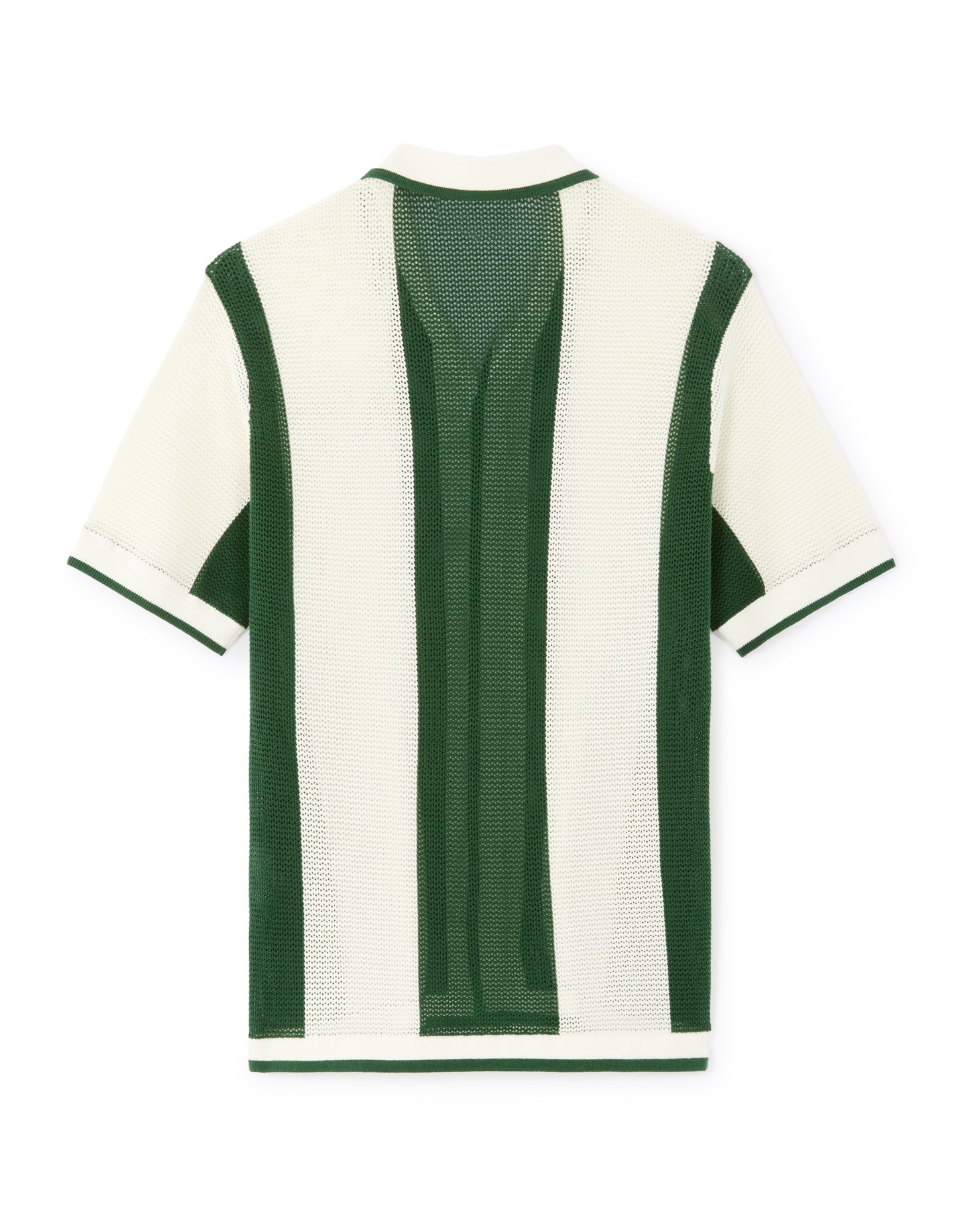 Peanuts Regular Fit 100% Cotton Stripes Cuban Collar Shirts - White