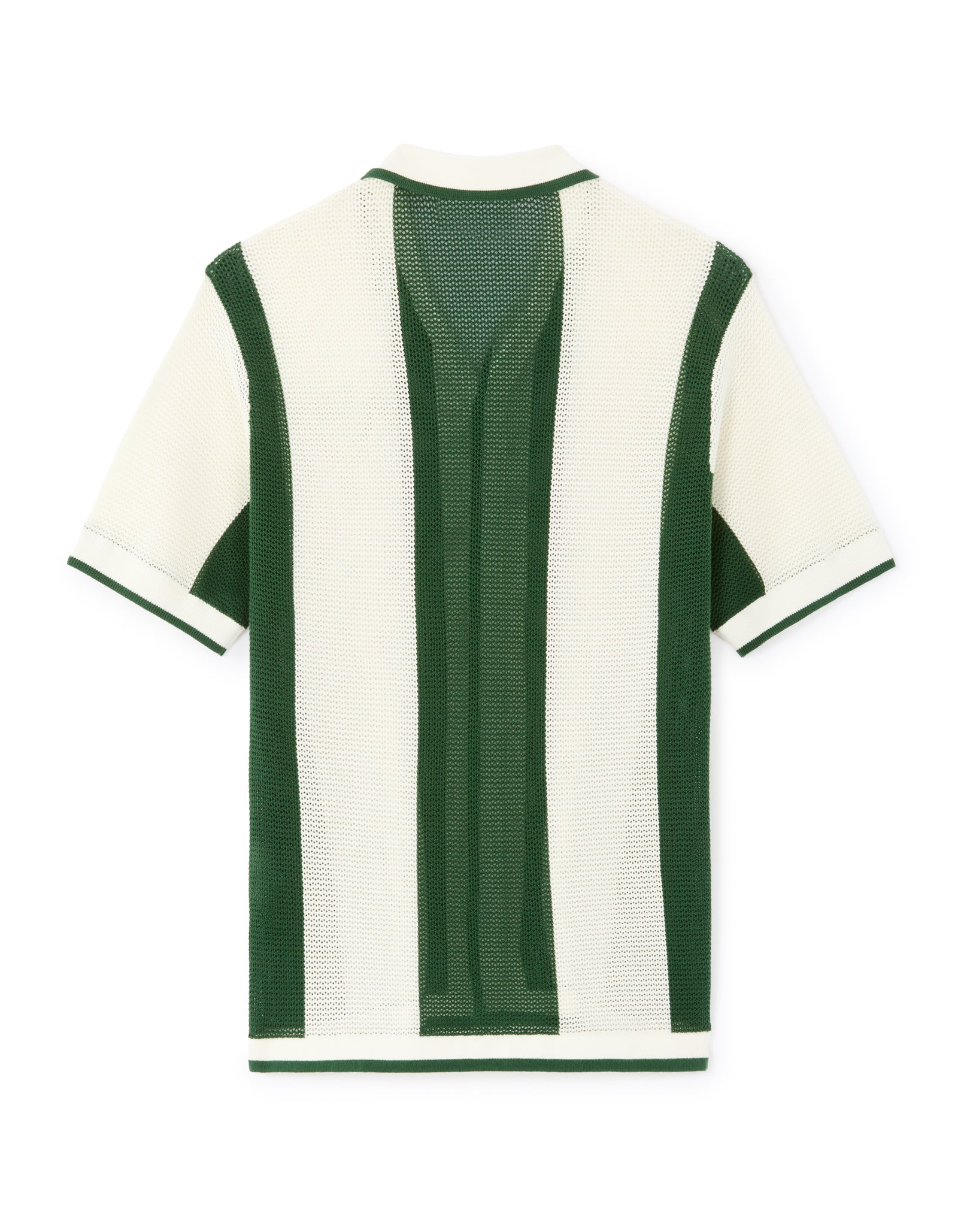 Peanuts Regular Fit 100% Cotton Stripes Cuban Collar Shirts - White