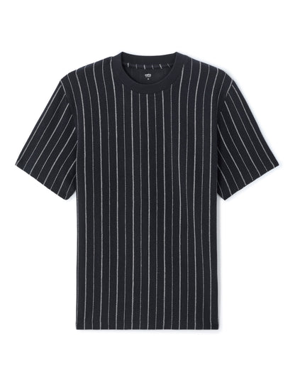Celio Mens Navy Solid Boxy Fit Cotton T-Shirts