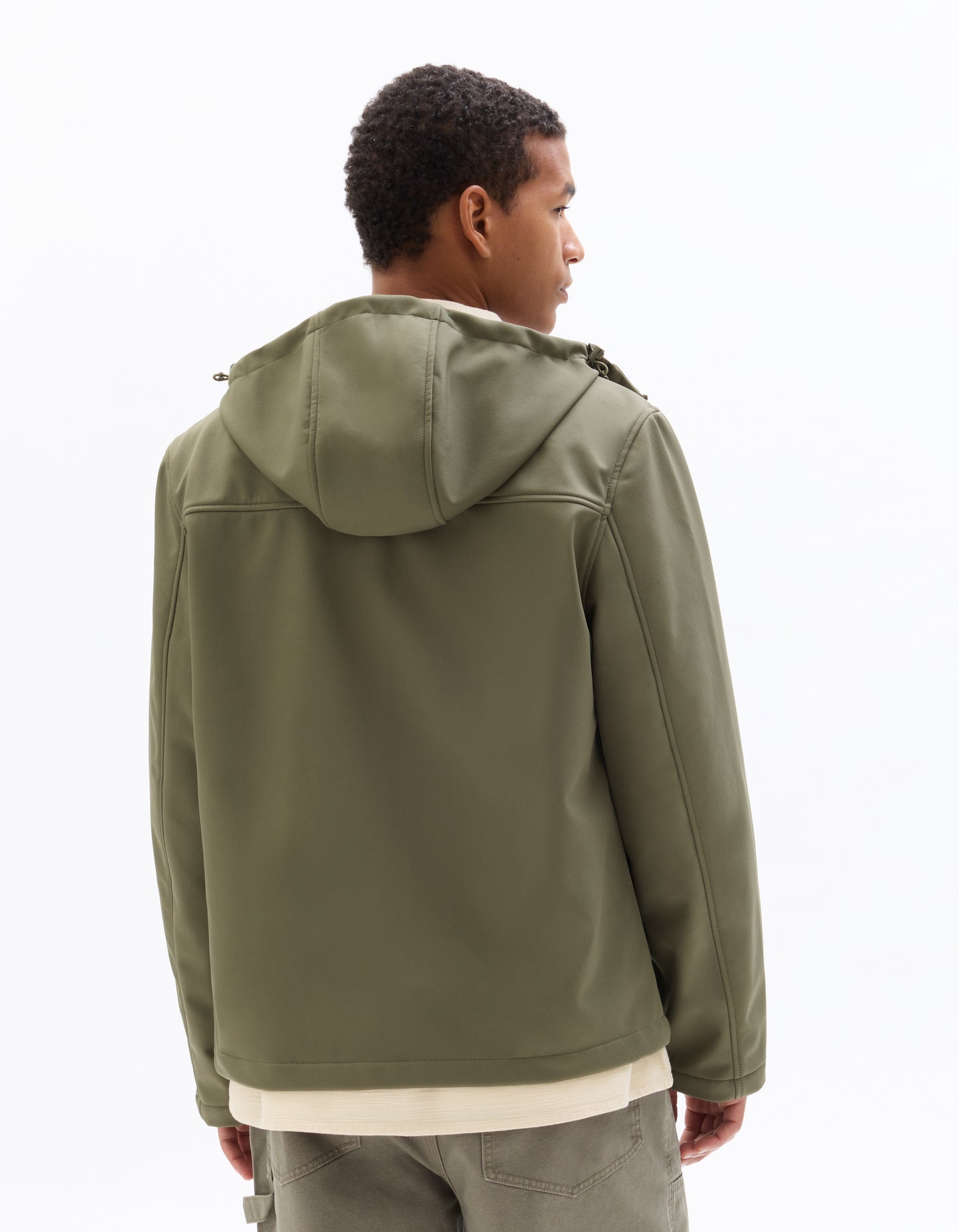 Regular Fit 100% Polyester Solid High Neck Jackets