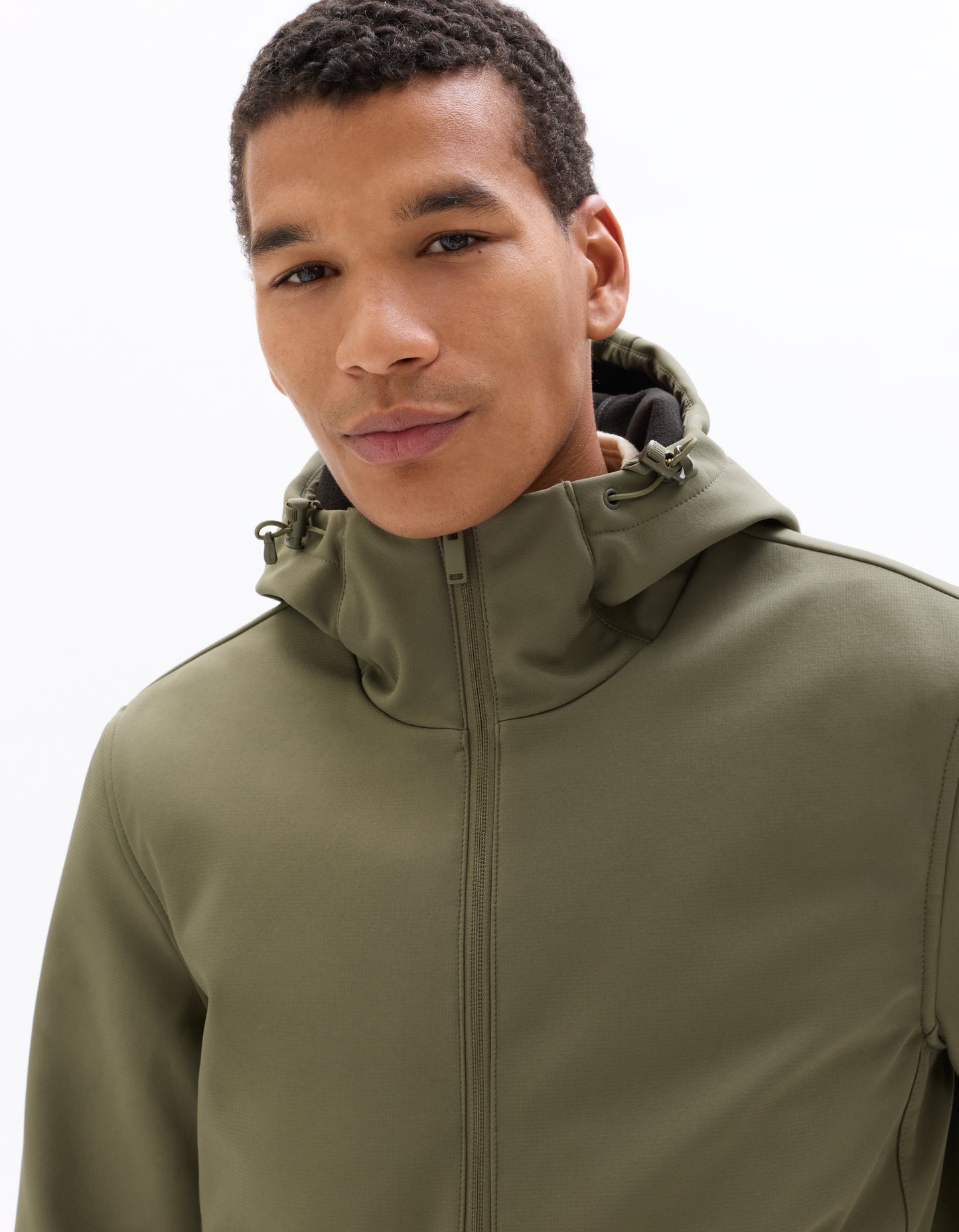 Regular Fit 100% Polyester Solid High Neck Jackets