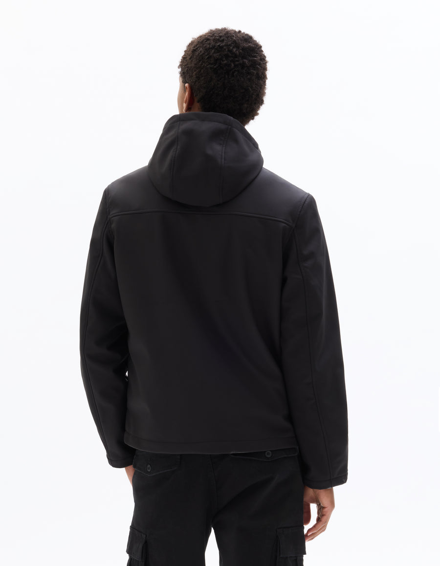 Regular Fit 100% Polyester Solid High Neck Jackets