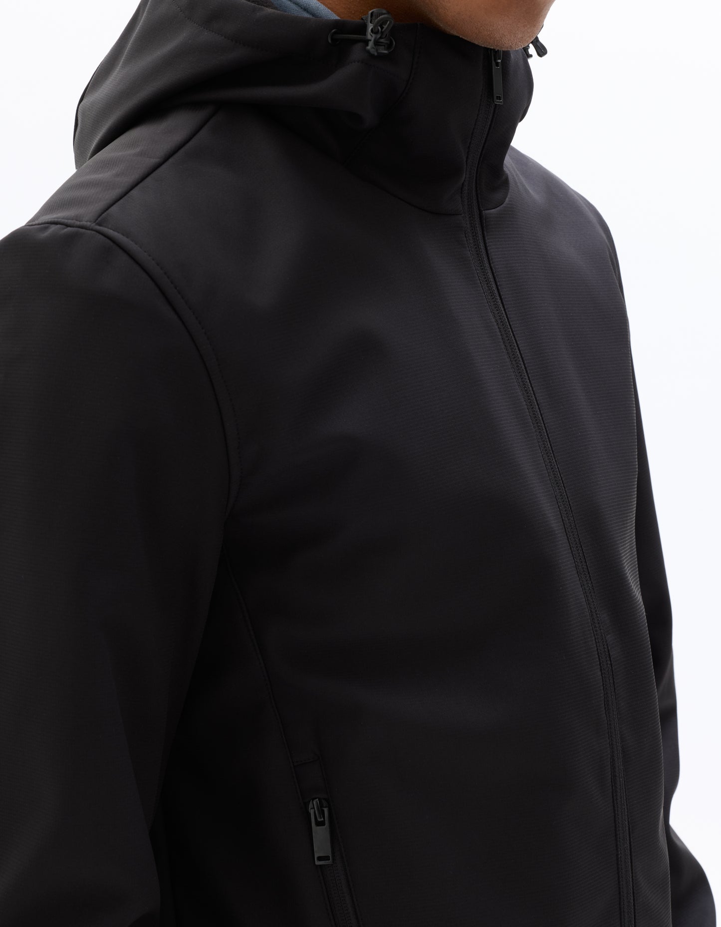 Regular Fit 100% Polyester Solid High Neck Jackets