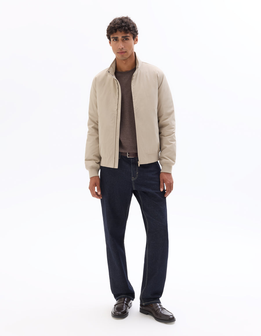 Regular Fit 100% Polyester Solid High Neck Jackets