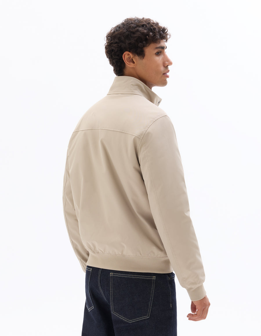 Regular Fit 100% Polyester Solid High Neck Jackets