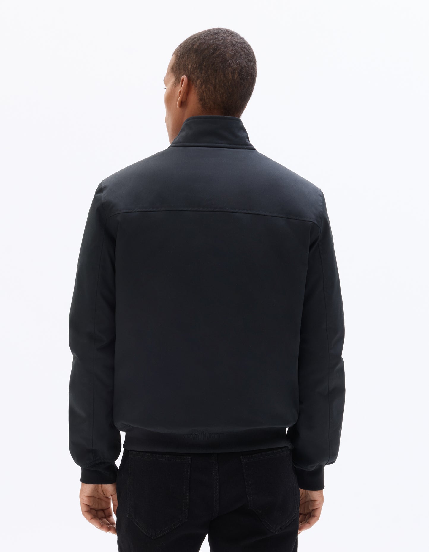 Regular Fit 100% Polyester Solid High Neck Jackets