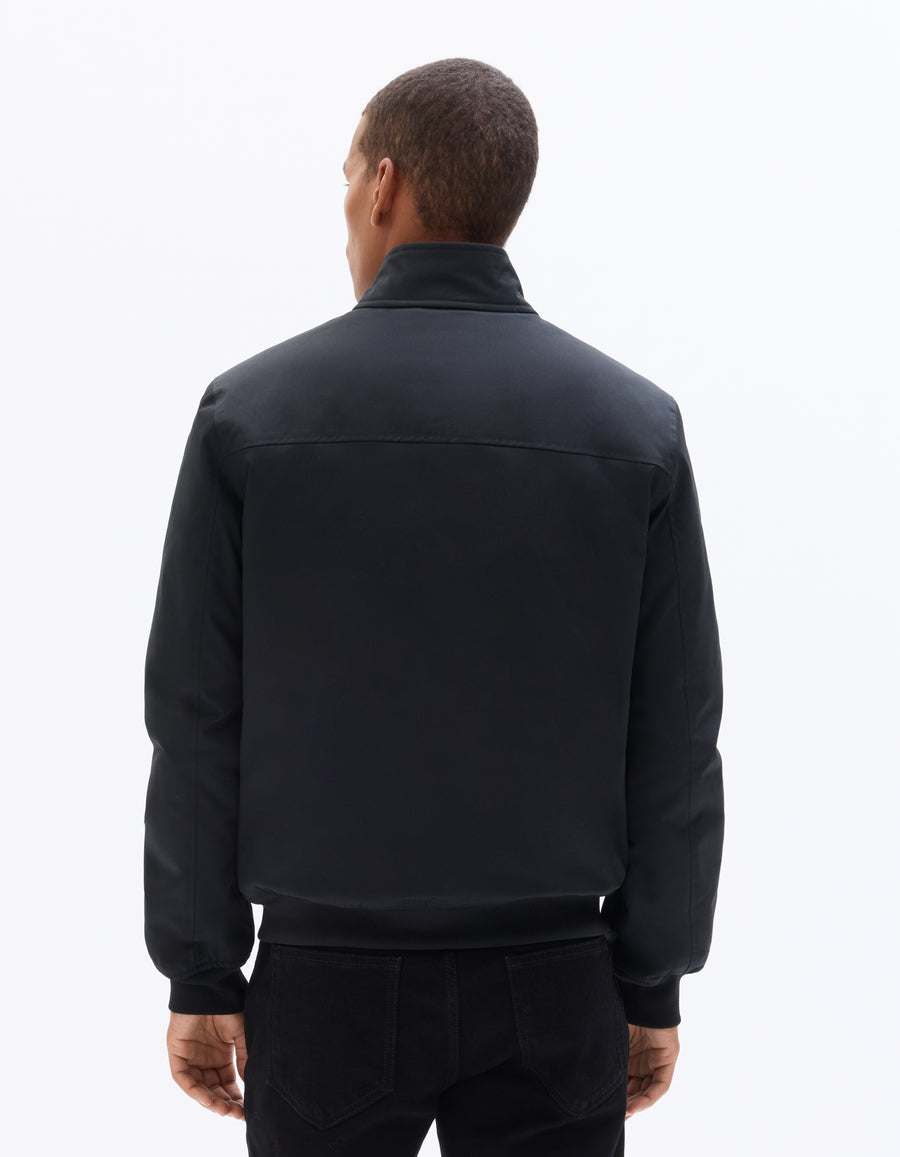 Regular Fit 100% Polyester Solid High Neck Jackets