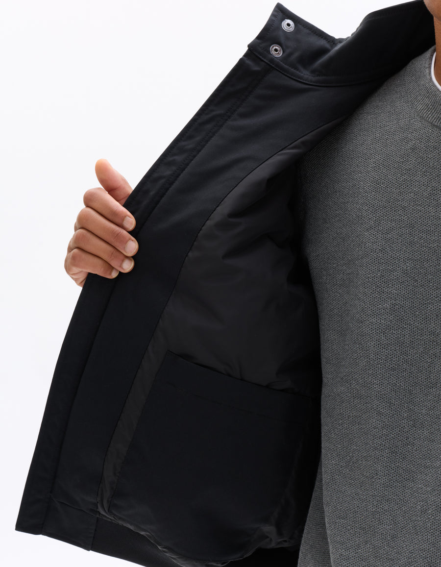 Regular Fit 100% Polyester Solid High Neck Jackets