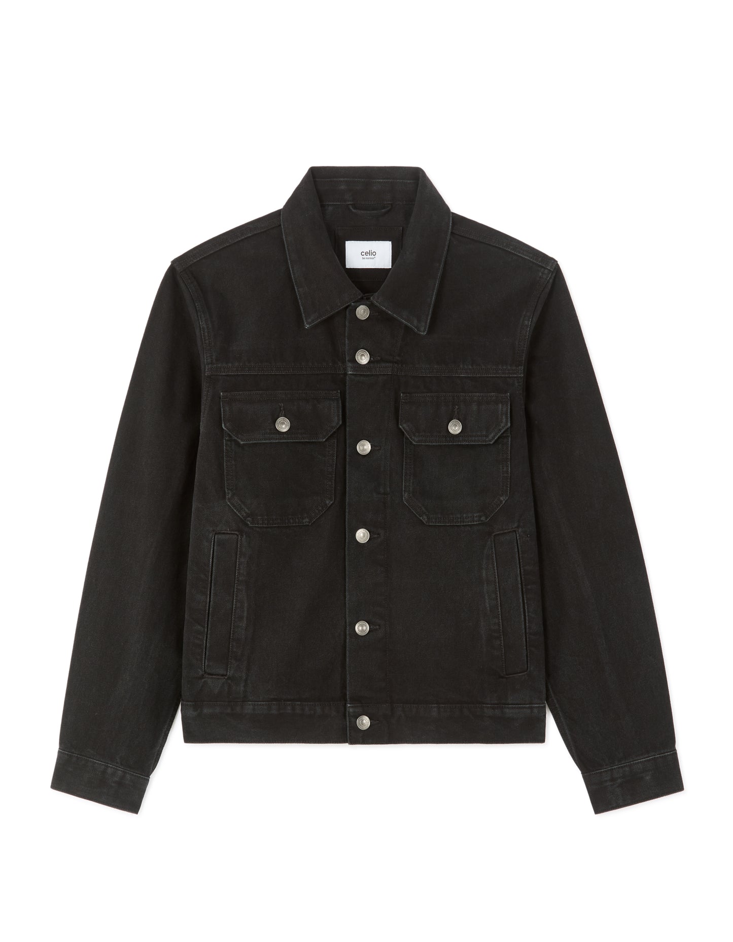 Boxy Fit 100% Cotton Solid Spread Collar Jackets