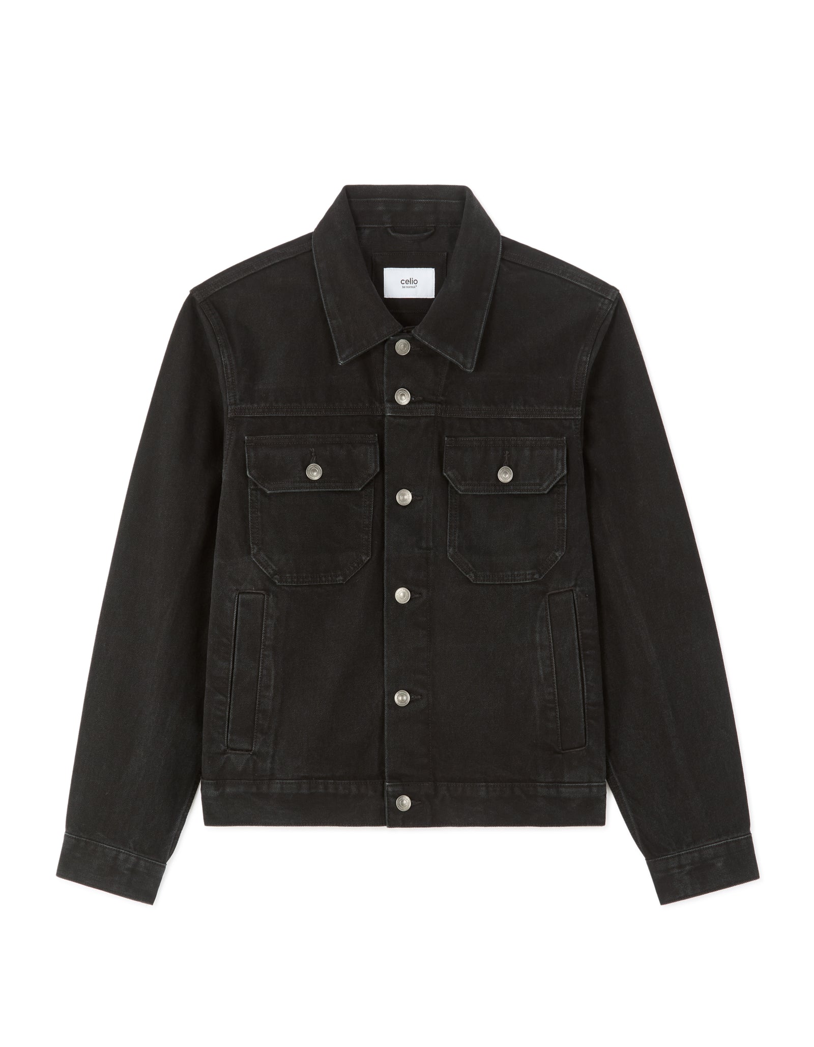 Boxy Fit 100% Cotton Solid Spread Collar Jackets