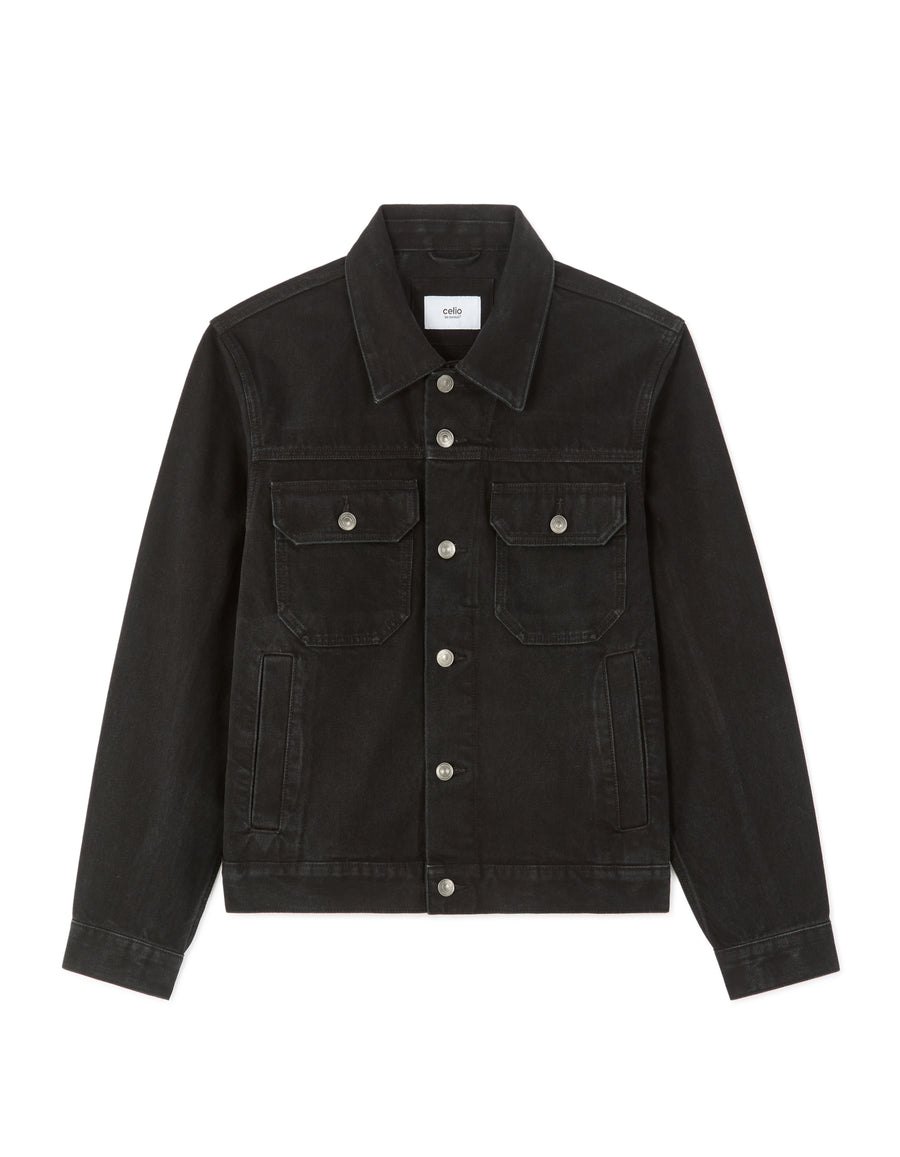 Boxy Fit 100% Cotton Solid Spread Collar Jackets