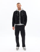 Boxy Fit 100% Cotton Solid Spread Collar Jackets