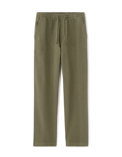 Relaxed Fit 100% Cotton Casual Trousers - Khaki