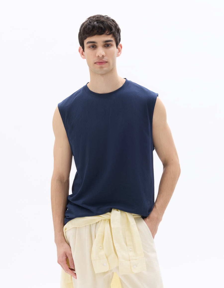 Regular Fit Poly-Cotton Solid Crew Neck T-Shirts