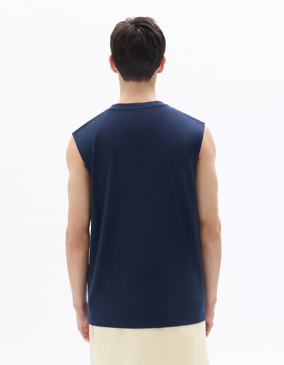 Regular Fit Poly-Cotton Solid Crew Neck T-Shirts