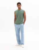 Regular Fit Poly-Cotton Solid Crew Neck T-Shirts