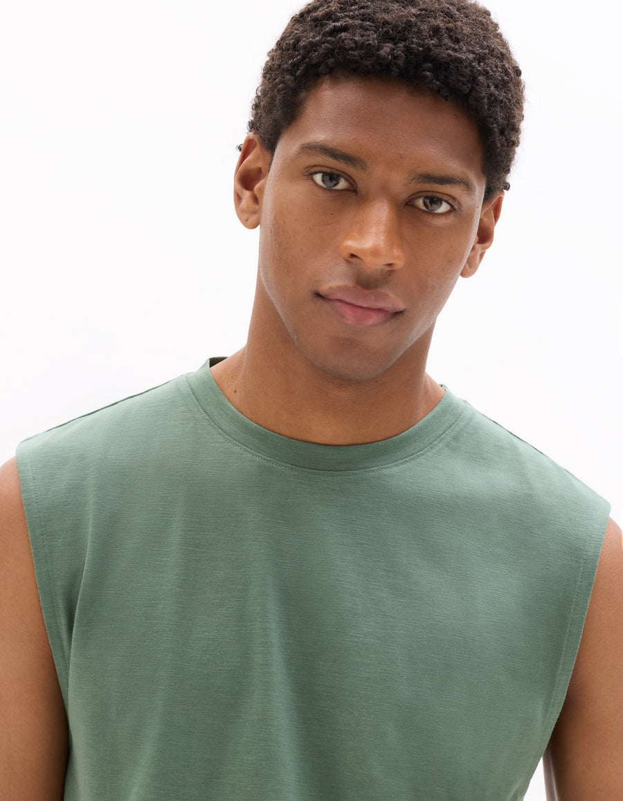 Regular Fit Poly-Cotton Solid Crew Neck T-Shirts