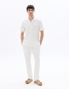 Straight Fit Poly-Cotton Solid Casual Trousers