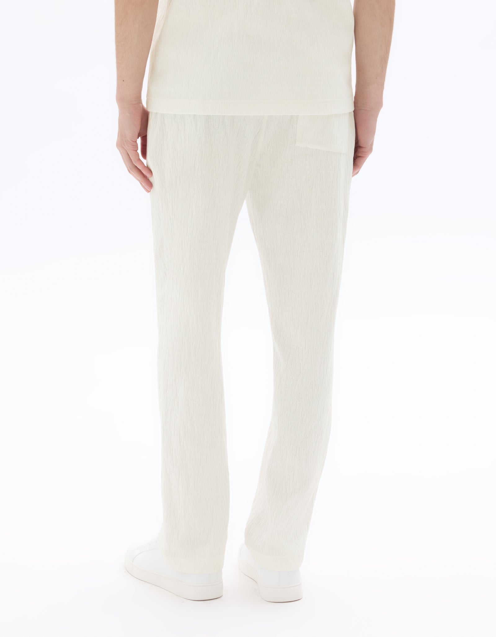 Straight Fit Poly-Cotton Solid Casual Trousers