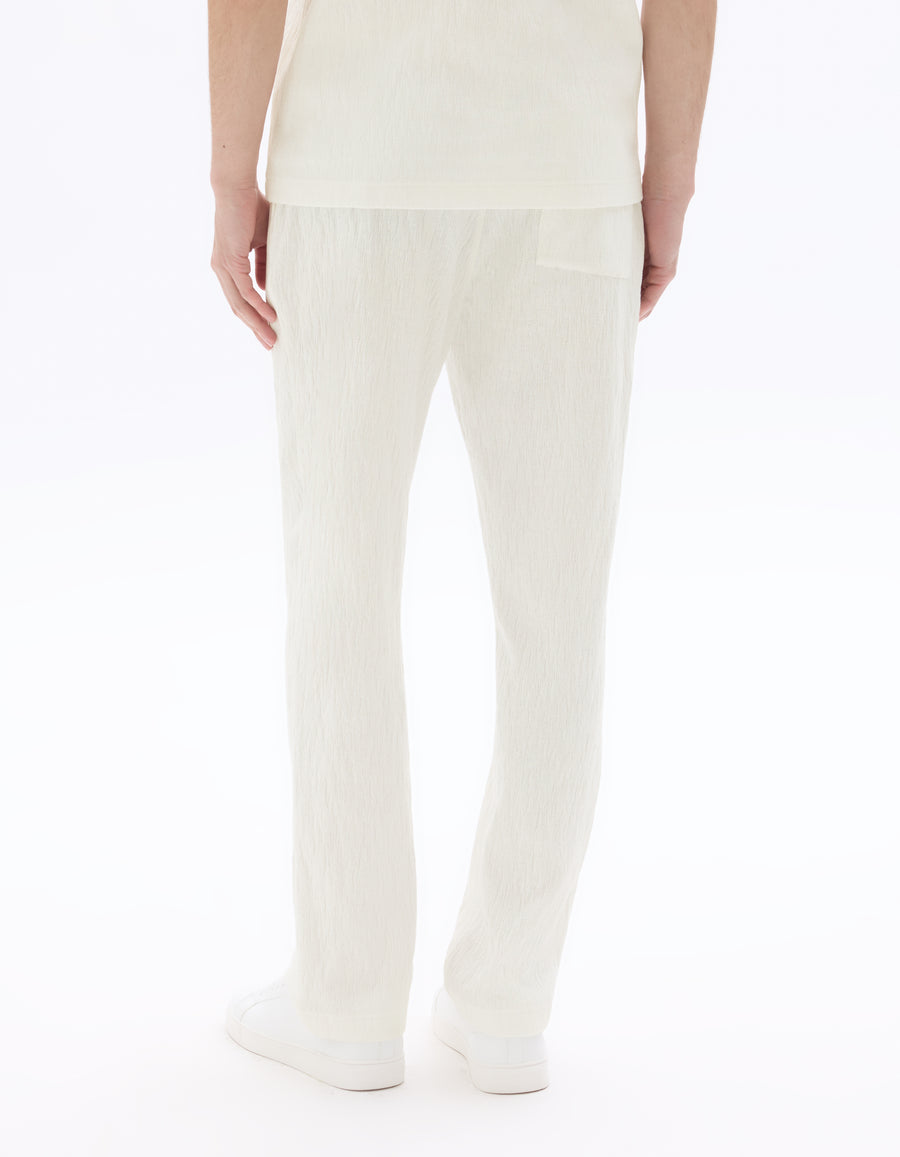 Straight Fit Poly-Cotton Solid Casual Trousers