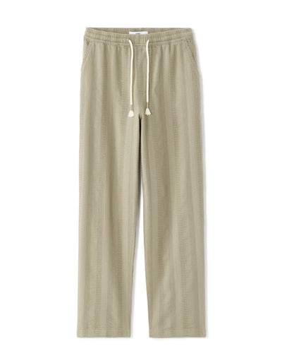 Straight Fit 100% Cotton Solid Casual Trouser - Khaki