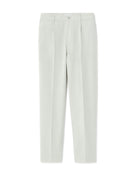 Loose Fit Poly-Cotton Casual Trouser - Green