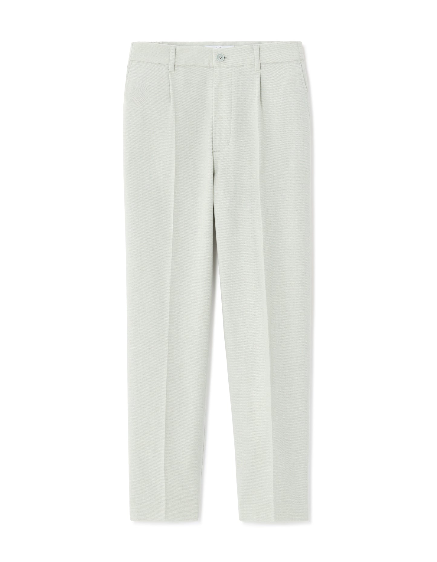 Loose Fit Poly-Cotton Casual Trouser - Green
