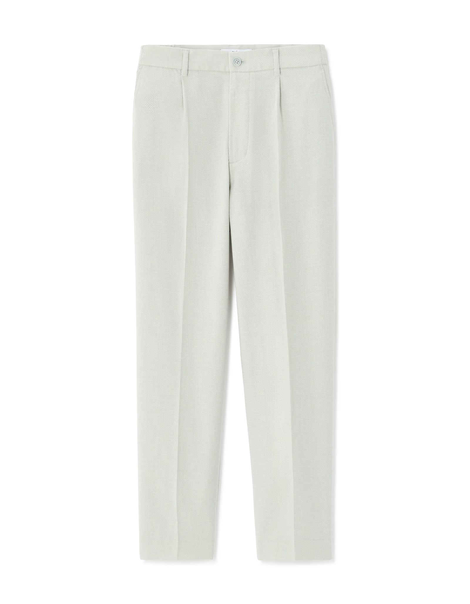 Loose Fit Poly-Cotton Casual Trouser - Green