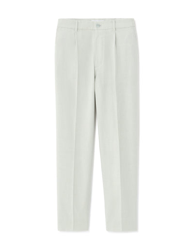 Loose Fit Poly-Cotton Casual Trouser - Green