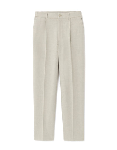 Loose Fit Poly-Cotton Casual Trouser - Grey